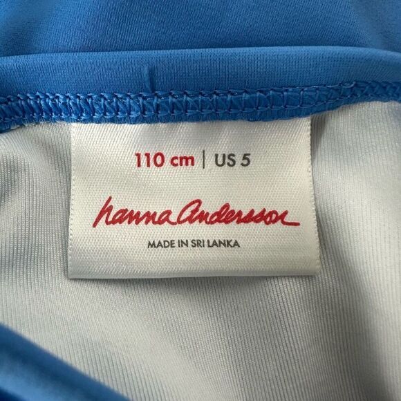 Hanna Andersson Sunblock Butterfly Art One Piece swimsuit size 5 pilling - Picture 3 of 8